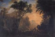Claude Lorrain Landscape with St Onofrio (mk17) oil painting reproduction